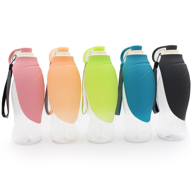 Portable Pet Water Dispenser with drinking cup dish bowl water bottle